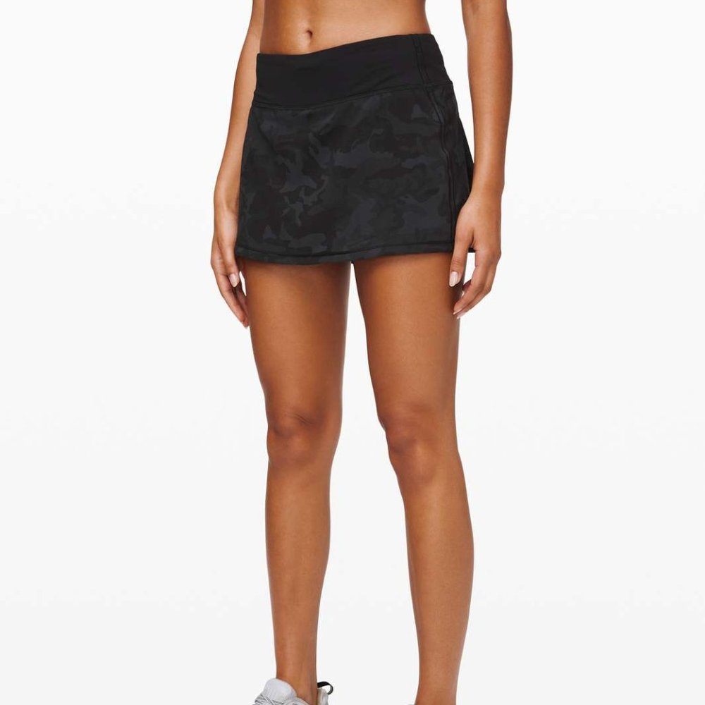 Black Camo Lululemon tennis skirt